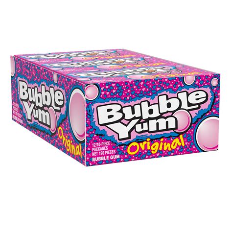Buy Bubble Yum Original Flavor Chewy Bubble Gum Packs 282 Oz 12
