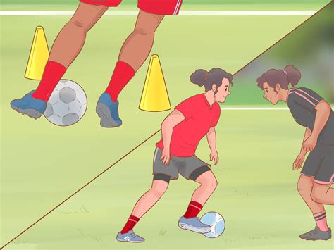 4 Ways To Dribble A Soccer Ball Past An Opponent Wikihow