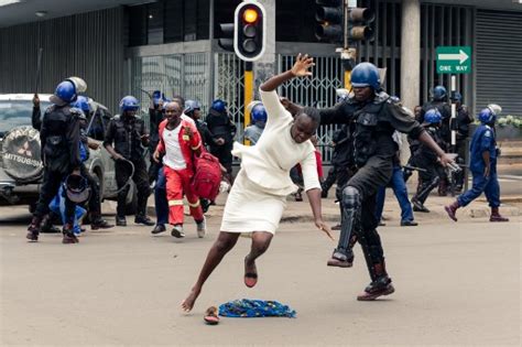 Zim Police Beat Opposition Supporters After Rally Ban The Citizen