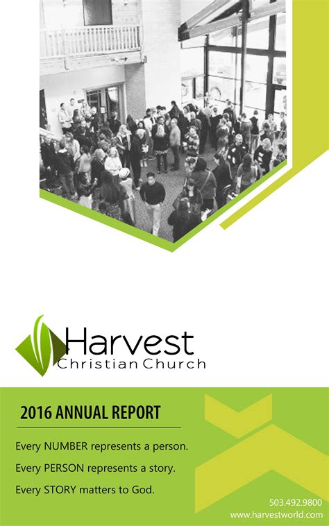 As he was then awarded the outstanding performance award agrifinance senior advisor. 2016 Annual Report - Harvest Christian Church