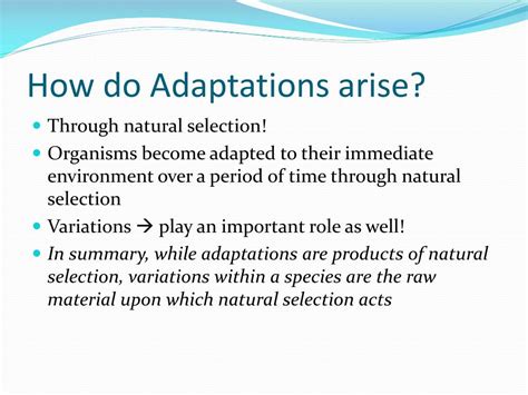 Ppt Adaptation Powerpoint Presentation Free Download Id2849646