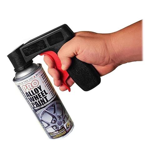 Aerosol Gun Handle For Spray Can With Trigger Black
