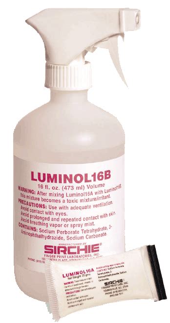 Luminol Blood Reagent W Spray Head 16oz2pk Luminol16 Forensi