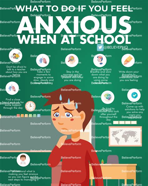 What To Do If You Feel Anxious When At School Believeperform The Uk