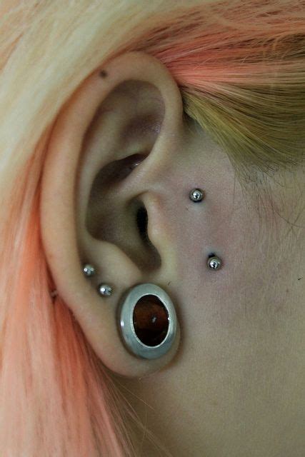Vertical Tragus Surface Piercing Would Be Cooler If It Wasn T Crooked