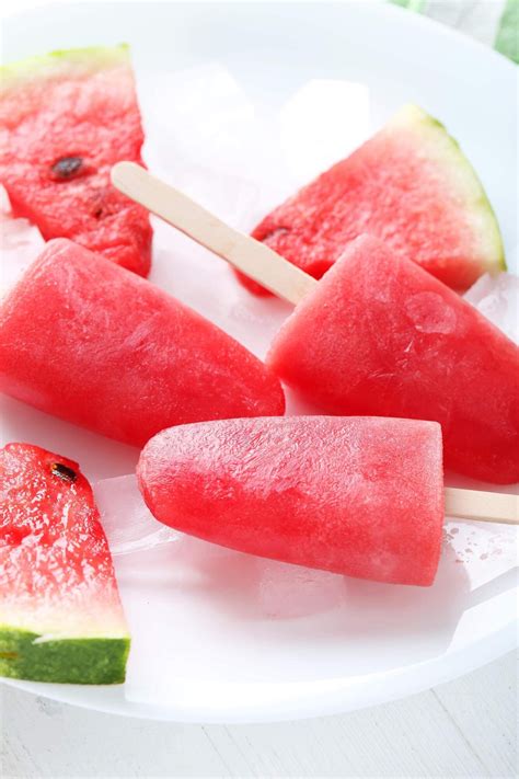 Healthy Watermelon Popsicles Slender Kitchen Recipe Watermelon