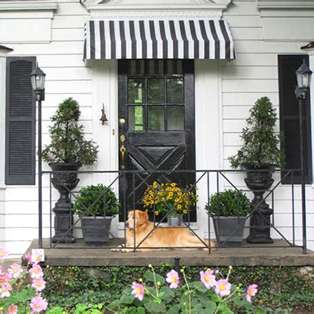 Awnings, also known as overhangs, are wooden or aluminum frames covered by fabric that can be attached to the outside of buildings. HOME DZINE Home DIY | How to make a decorative door or window awning