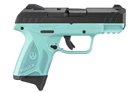 Shop Ruger Security 9 Compact 9mm Pistol With Turquoise Frame For Sale