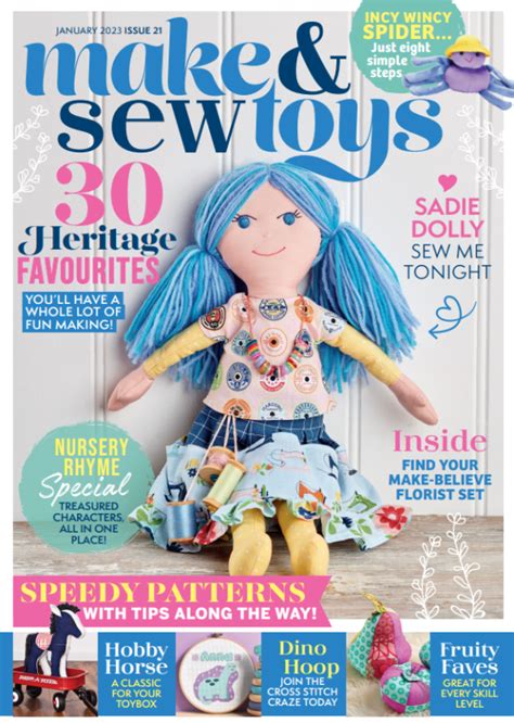 Make And Sew Toys Issue 21 Template Pack Magazine Templates Sew Magazine
