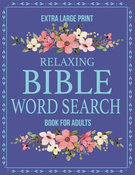 Extra Large Print Bible Word Search Book For Adults And Seniors 100