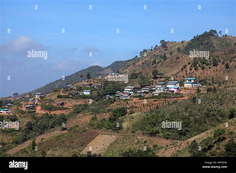 Homes And Villages In Myanmar Stock Photo Alamy