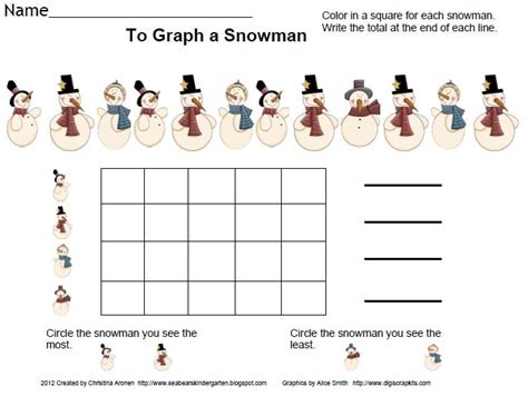 Classroom Freebies Too Snowman Graph Freebie