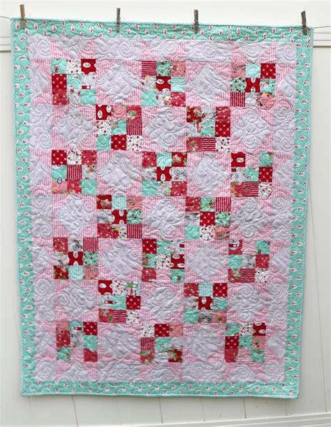 Scrappy nine patch baby quilt | Baby quilt tutorials, Quilt tutorials, Girl quilts patterns