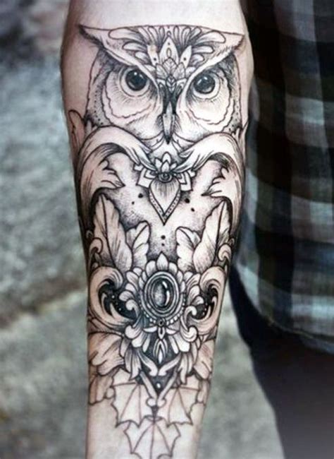 Owl Tattoo Ideas For Men Forearm Tatto Pinterest Sleeve Owl And