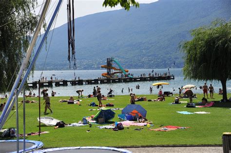 Lac Du Bourget Trois Plages Aménagées à Aix Les Bains