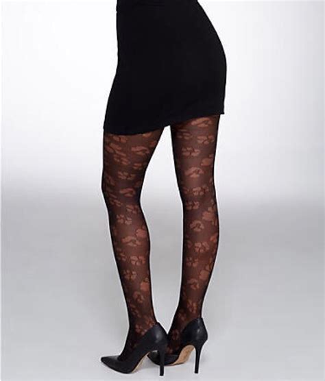 Hue Open Floral Control Top Tights Fashion Tights