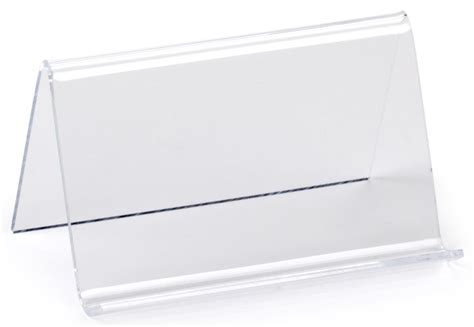 Be sure that your business card wallet is customized with your logo. Plastic Business Card Holder | Clear Acrylic Desk Display