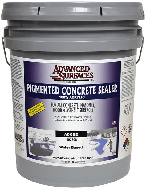 Water Based Pigmented Concrete Sealer Advanced Surfaces