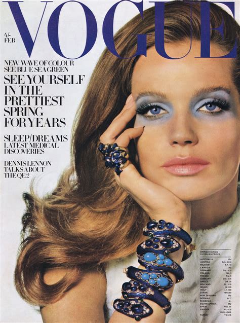 508 February 1969 1159 British Vogue Covers History Of Fashion