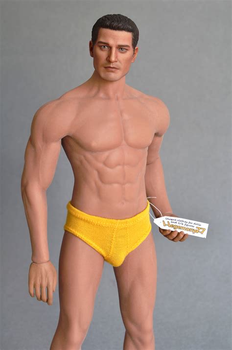 TBleague Phicen M Collectible Figure Doll Body Wearing One Sixth Scale Yellow Briefs Men S
