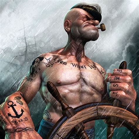 Lucky 13 â Even Popeye Was In The Coast Guard Cool Art Popeye The