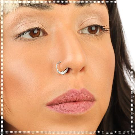 Silver Nose Ring Indian Mystique Pata Pata Jewelry