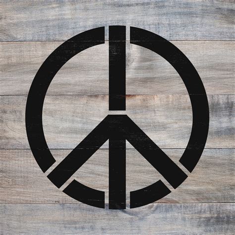 Peace Sign Stencil Reusable Diy Craft Stencils Of A Peace Etsy