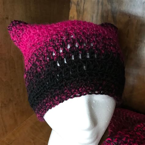 Black And Mild Pink Pussy Hat Beanies Pink Pussyhat Etsy