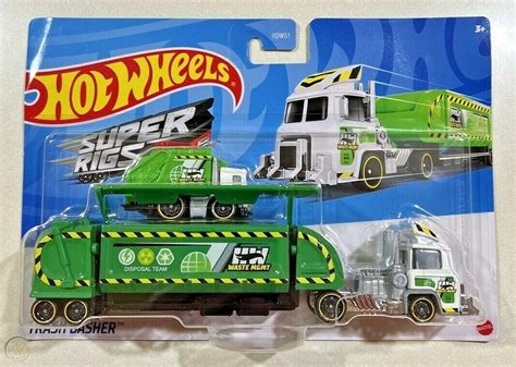 New Hot Wheels Super Rigs Trash Basher Garbage Hauler Vhtf