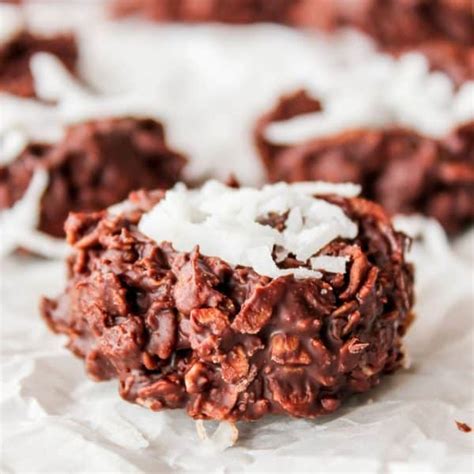 No Bake Chocolate Coconut Cookies The Whole Cook