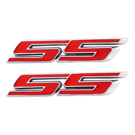 Buy Upauto 2pcs Super Sport Emblem Badge 3d Ss Sticker Parts Camaro Ss