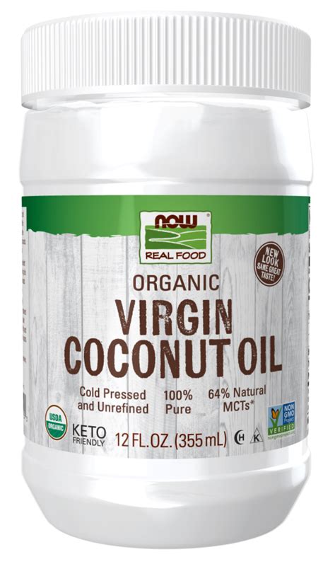 Organic Virgin Coconut Oil Cooking Oil Now Foods