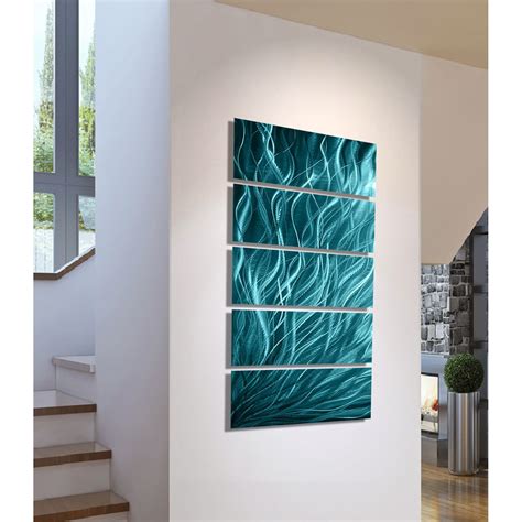 15 Best Collection Of Teal Metal Wall Art