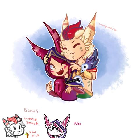 Rakan And Xayah By Champion4296 Pantheon League Of Legends Lol