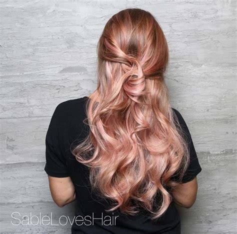 Rose Gold Hair Color Ideas Fashionisers Hair Color Rose Gold
