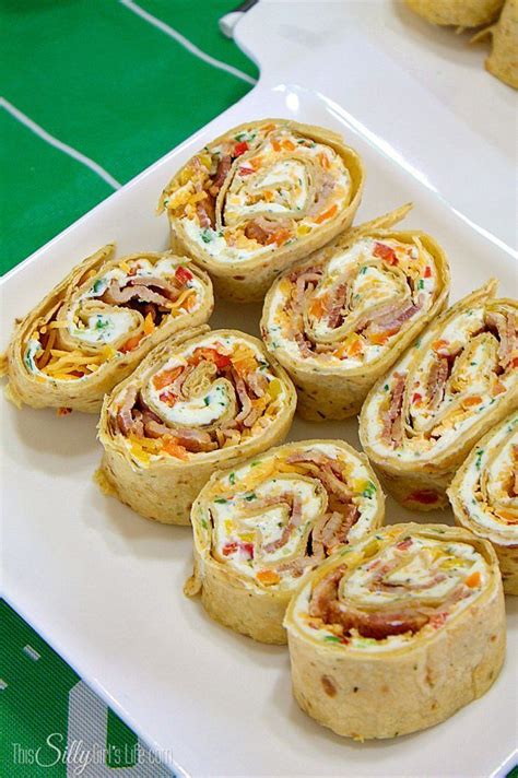 Cheddar Bacon Ranch Pinwheels Tortillas Filled With Ranch Flavored