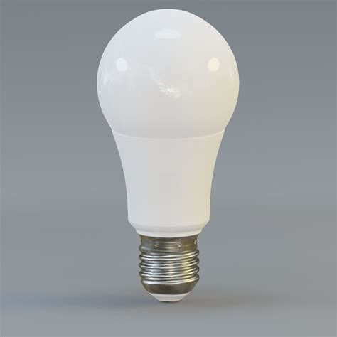 LED Frosted Classic Light Bulb 3D model | CGTrader