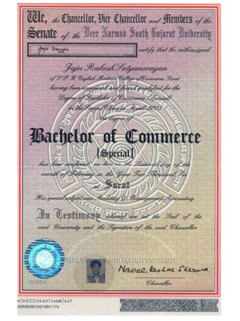 Medical Degree Certificate