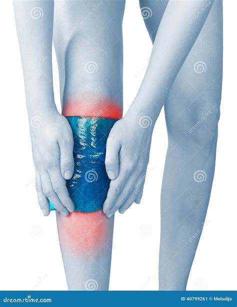 Acute Pain In A Woman Knee Stock Image Image Of Copyspace Joint
