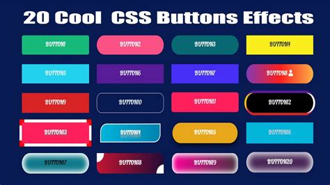 20 Css Button Hover Effect Html And Css Css Tricks 20 Cool Css
