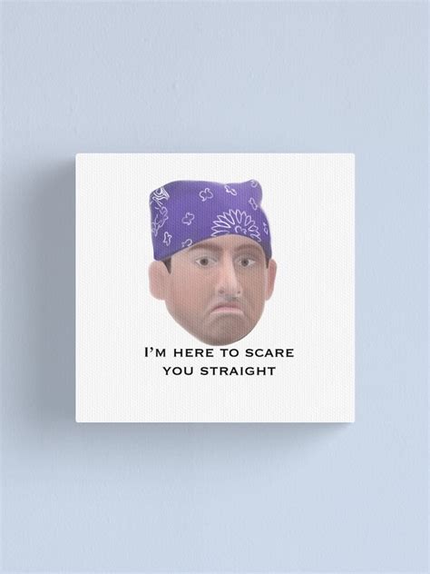 Prison Mike The Office Drawing Michael Scott Canvas Print By