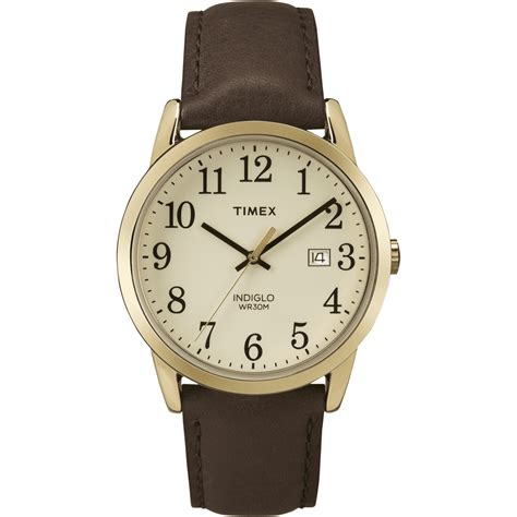 Timex Timex Mens Easy Reader 38mm Watch Gold Tone Case Cream Dial