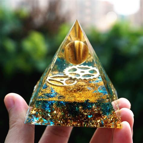 Orgonite Pyramid Tiger Eye Crystal Zen Or Zen