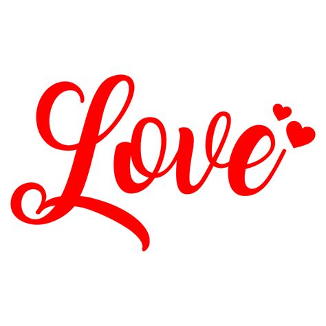 Love Lettering Calligraphy On Transparent Background 18723288 Png
