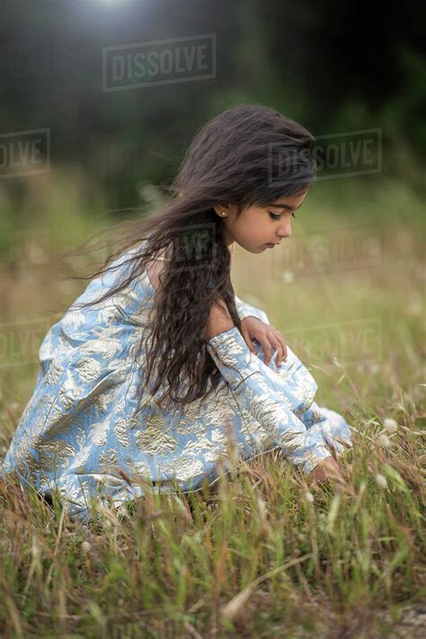 Indian Girl Playing Telegraph