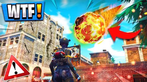 Tilted Towers Destroyed By Comet Fortnite Battle Royale Gameplay