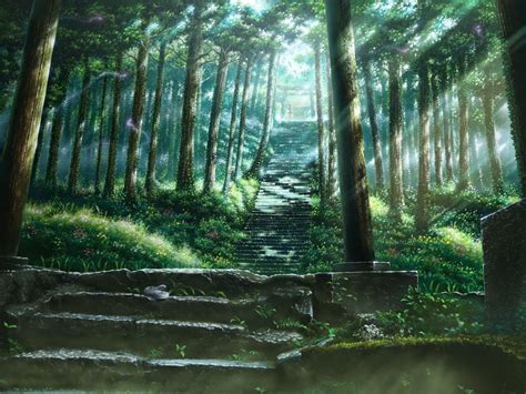 Anime Forest Backgrounds Wallpaper Cave
