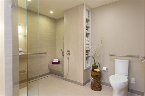 An accessible bathroom needs to be 30 x 48 for mobility devices in front of each plumbing fixture and room to turn around in a wheelchair. accessible, barrier free, aging-in-place, universal design ...