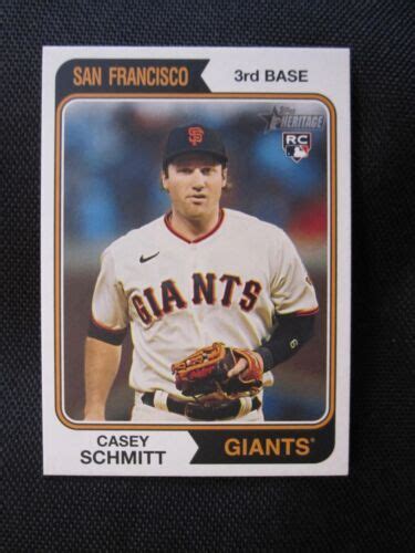 Casey Schmitt Topps Heritage Mini Rookie Rc San Francisco