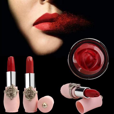 New Long Lasting Lipstick Makeup Rose Lipstick Moisturizer Smooth Lips Stick Long Lasting